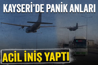Kayseri'de bir eğitim uçağı acil iniş yaptı!