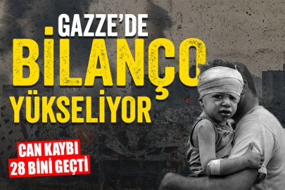 Gazze'de bilanço yükseliyor: Can kaybı 28 bini geçti