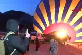 Kapadokya'da balonlar, Gazze için havalandı