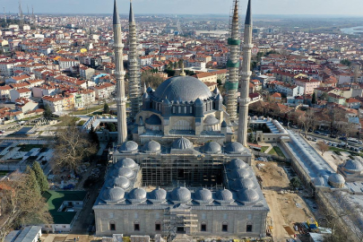 Selimiye Camii'ndeki çalışmaların gelecek yıl bitmesi planlanıyor