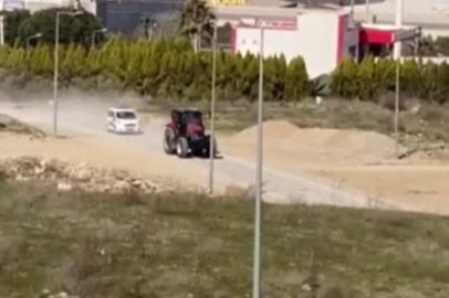 Manisa'da dur ihtarına uymayan traktör sürücüsü yakalandı