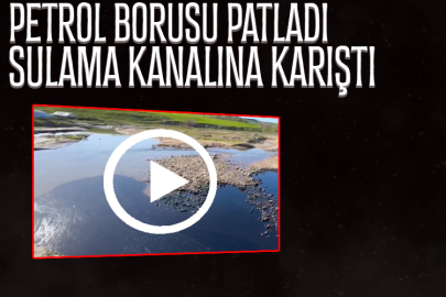 Diyarbakır'da petrol borusu patladı, petrol sulama kanalına karıştı