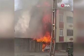 İstanbul'da bir otoparkta yangın çıktı