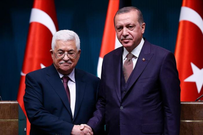 Cumhurbaşkanı Erdoğan, Filistin Devlet Başkanı Abbas ile görüştü