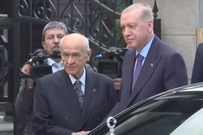 Erdoğan-Bahçeli görüşmesi başladı