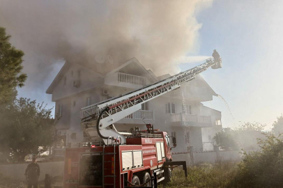 Muğla'da apart otelde yangın çıktı