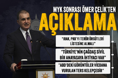Ömer Çelik: Irak, PKK'yı terör örgütleri listesine almalı