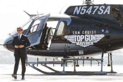 Tom Cruise Görevimiz Tehlike 8'i çekmeye helikopter kullanarak gitti