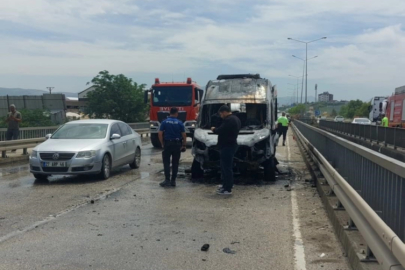 Hatay'da ambulans yangını korkuttu