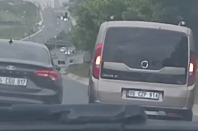 İstanbul'da 3 aracın makas atma yarışı, trafiği tehlikeye attı