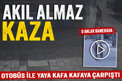 Ankara'da akıl almaz kaza: Otobüs ile yaya kafa kafaya çarpıştı