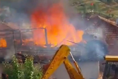 Kırıkkale'de tüp patlaması yangına neden oldu