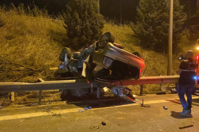 Kocaeli'de feci kaza: Takla atan araçtaki 3 kişi hayatını kaybetti