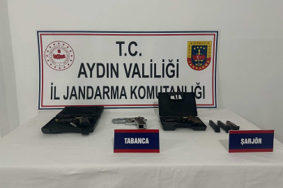 Aydın'da 7 adet ruhsatsız tabanca ele geçirildi