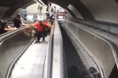 İzmir'de metro merdiveni ters hareket etmişti: O anlara ait görüntüler ortaya çıktı