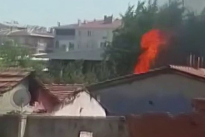 Bursa'da korkutan ev yangını