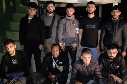 Yunanistan’a geçmek isteyen 9 kaçak göçmen yakalandı