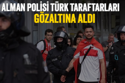 Alman polisinden Stadyuma ilerleyen Türk kortejine müdahale