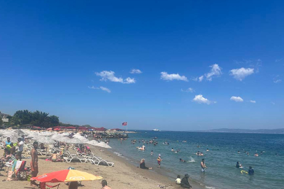 Bursa Mudanya sahilleri günübirlikçilerin akınına uğradı