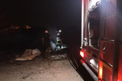 Hatay'da çöplük alanda yangın