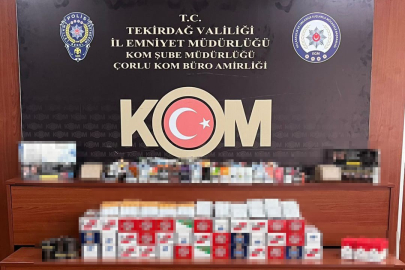 Tekirdağ'da sigara kaçakçılarına operasyon