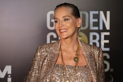 Dünyaca ünlü yıldız Sharon Stone Bodrum'da ödül aldı