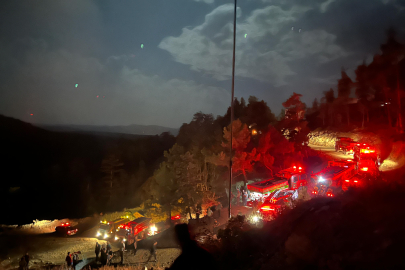 Bursa'da maden ocağının vinç kulesinde çıkan yangın söndürüldü