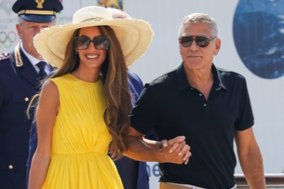 George Clooney ve Amal Clooney çifti Venedik'te