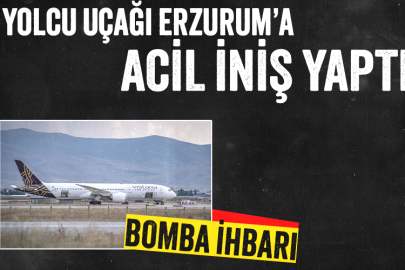 Almanya'ya giden yolcu uçağı Erzurum'a zorunlu iniş yaptı