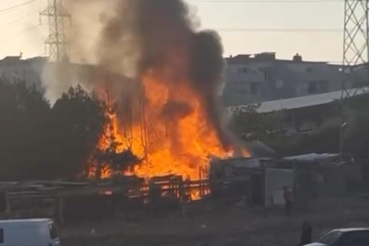 Bursa'da ahır alevlere teslim oldu