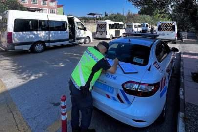 Karacasu’da okul servislerine sıkı denetim