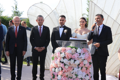 Özel ve Kılıçdaroğlu nikah şahidi oldu