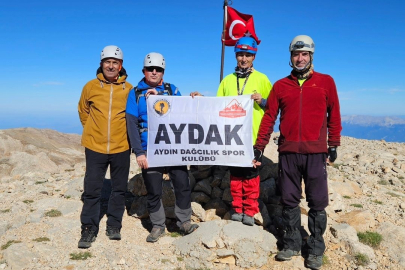 Aydınlı dağcılar, Batı Torosların en yüksek ikinci dağına tırmandı