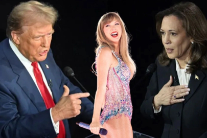 Donald Trump ve Kamala Harris arasında 'Taylor Swift' atışması