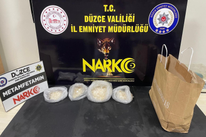 Düzce'de 1 kilo uyuşturucu ele geçirildi