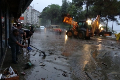 Giresun'u sağanak yağış vurdu