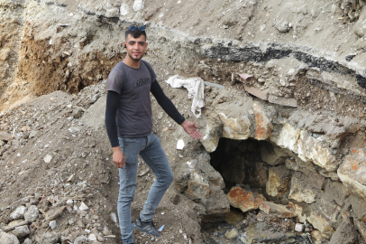 Kahramanmaraş'ta tarihi tünel bulundu