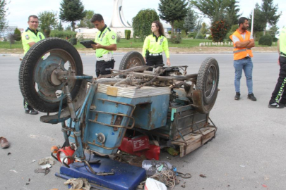 Konya'da araçla çarpışan üç tekerli motor devrildi: 1 ölü