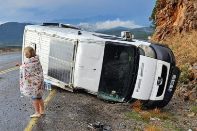 Akseki'de trafik kazası: 1 yaralı