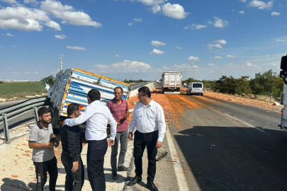 Konya'da kamyon ve tır çarpıştı! 3 yaralı var