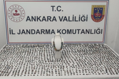 Ankara'da kaçırılan 1487 sikke ele geçirildi