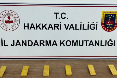 Hakkari'de kaçak altın operasyonu: 6 kilogram külçe ele geçirildi