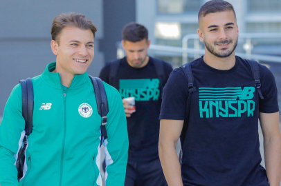 Konyaspor kafilesi Trabzon'a gitti