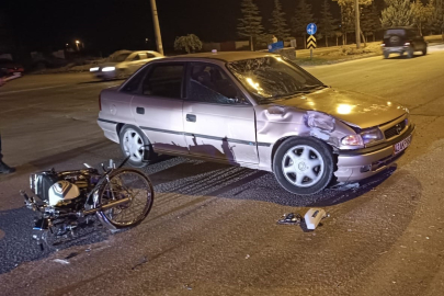 Konya’da otomobil ile motosiklet çarpıştı: 2 yaralı