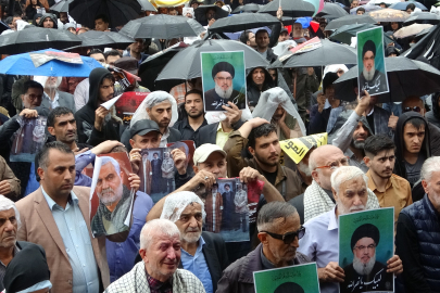 Tahran'da binlerce kişi, İsrail’i protesto etti