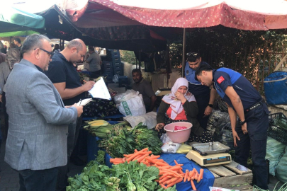 Aydın'da semt pazarlarında teraziler denetlendi