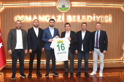  Başkan Aydın, Bursaspor Yönetimini ağırladı