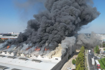 Tekirdağ'da korkunç yangın! Deri üretim fabrikası alevlere teslim