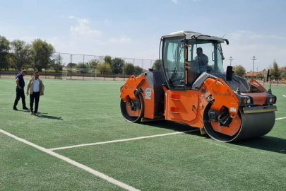 Sindelhöyük Stadı'nda zemin düzeltme çalışmaları başladı