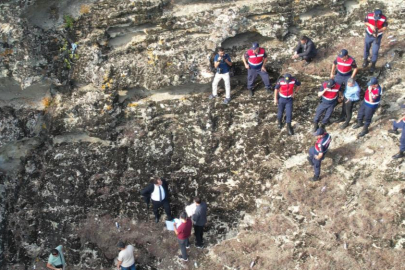 Eşini uçurumdan iterek öldürdüğü iddia ediliyor! Olay yerinde keşfi yapıldı